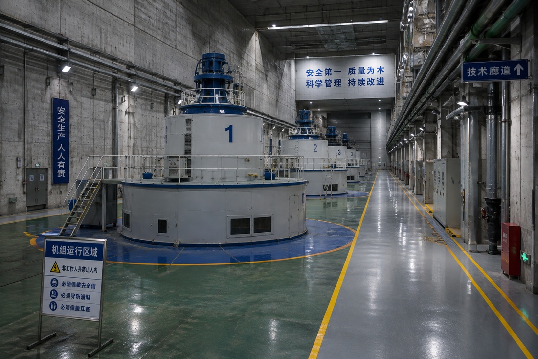 水电地下厂房、机组层及廊道