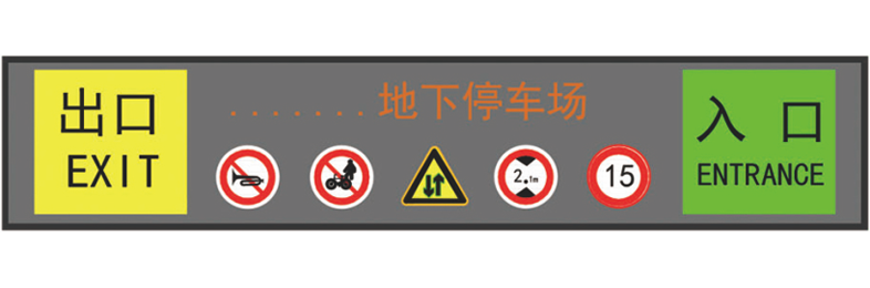 停车场龙门灯箱